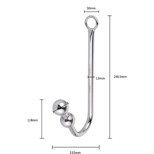 Elegant Cuffs 5334 Collar Hook with Anal Beaded and 0714